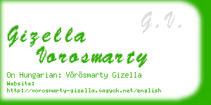 gizella vorosmarty business card